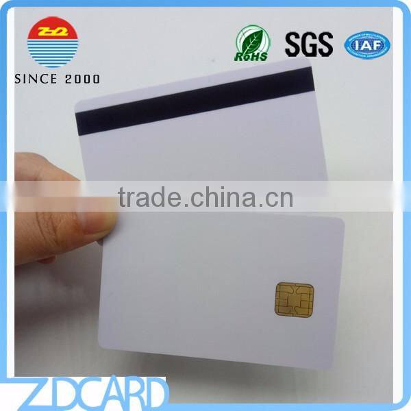 80K Dual Interface PVC smart JAVA card with magnetic stripe