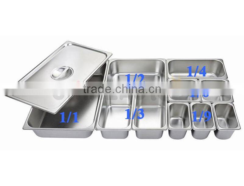 Stainless steel Gastronorm Pan With Lid /Stainless Steel Serving Pans/ GN Pan 1225A