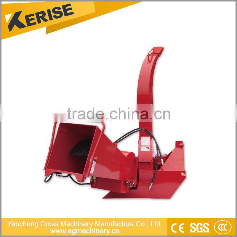 Hydraulic feed pto chipper shredder, tractor wood chipper