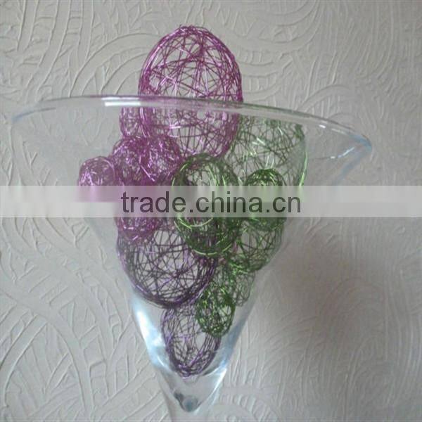 christmas ornaments ball/gold wire ballls