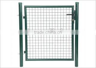 Euro 100x150cm Green home yard metal fence gate, garden gate with safety lock
