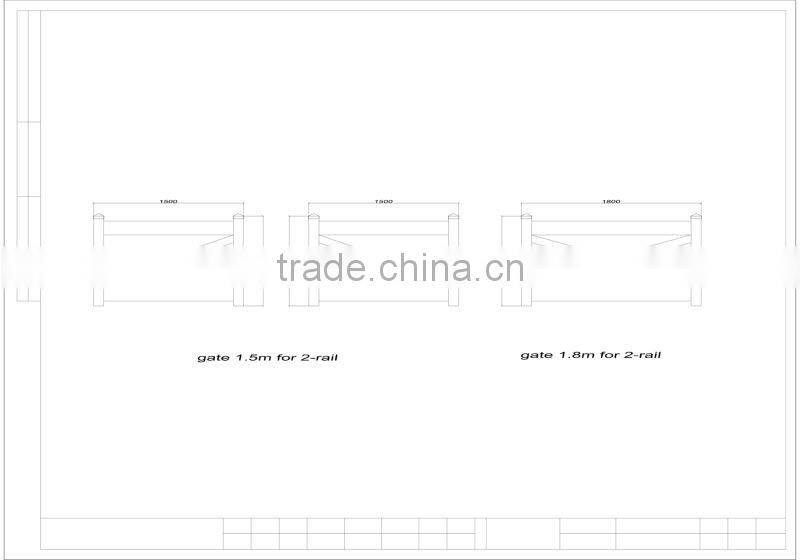 Cheap PVC Horse Fence