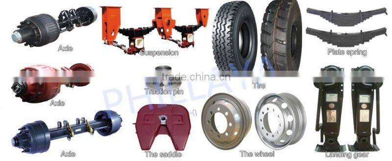 PHILLAYA Semi Trailer Air Suspension LOWBOY Axle landing leg Semi Trailer Parts Factory Price for Sale
