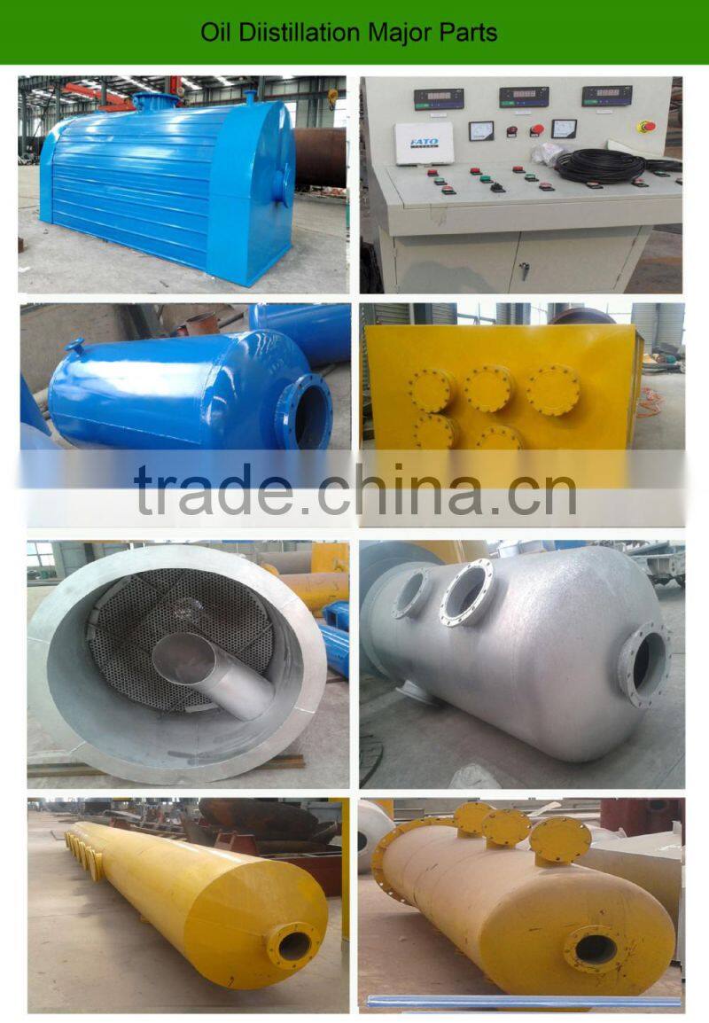 2015New Condition Removable Pyrolisis/Pyrolsysis Oil Distillation Plant Getting Diesel From Tyre oil/Plastic Oil 15TPD
