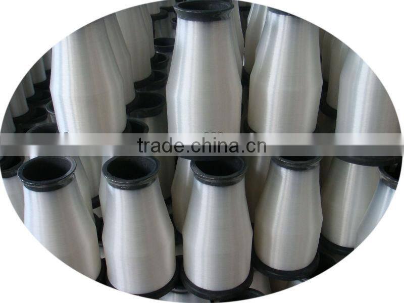 0.14mm 200D polyester pet pes monofilament yarn used for 3D air mesh fabric, 0.14mm white polyester monofilament paper bobbin