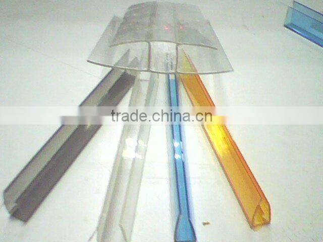 4-16mm polycarbonate accessory H and U profile
