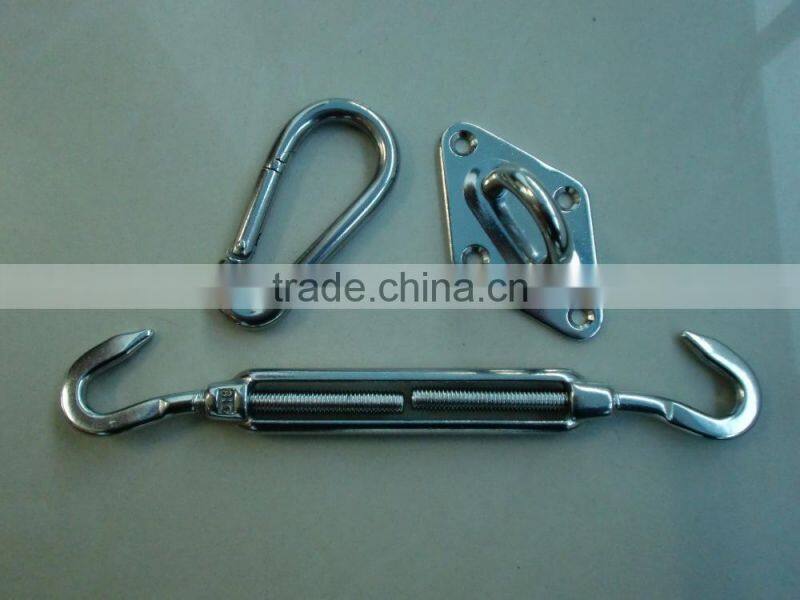 sun Shade Sail hardware turnbuckle snap hook paid eye 8mm