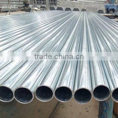 40*1.1mm bright pre galvanized gi furniture round tube