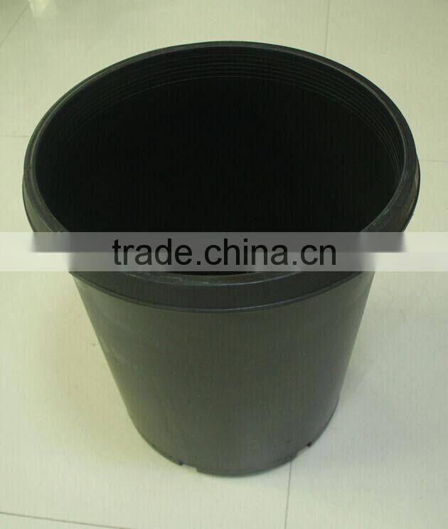 Made in China pp material black tall 15 gallon pot
