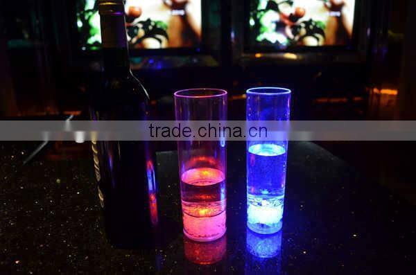 Battery changeable color changing shot glass cylindrical cup