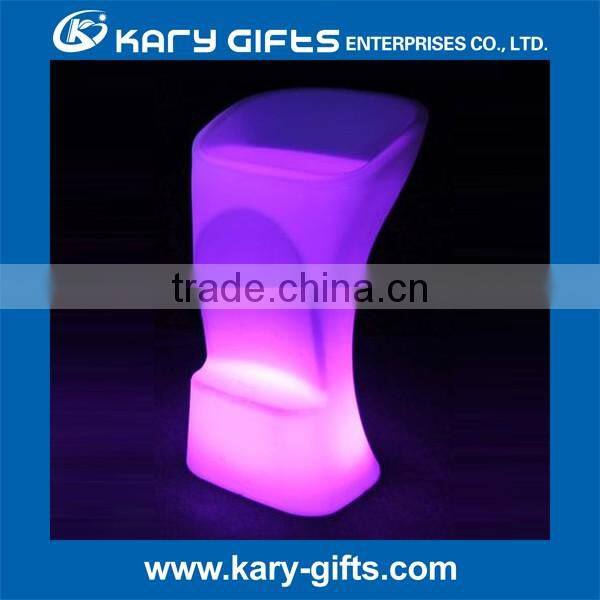 Lady seat led cocktail stool light up high bar stools