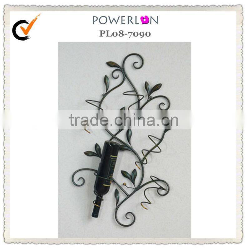 French Decorative Wall Wine Bottle Rack