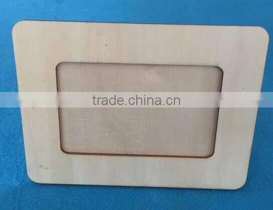cheap unfinished plywood photo frame wood picture frame 4x6inch