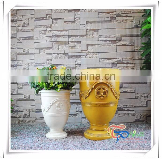 Fiberglass Europe Style Roman Garden Flower Planter