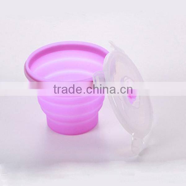 ECO FDA/ LFGB food grade flexible microwave oven heated safe silicone lunch boxes with lids / cover