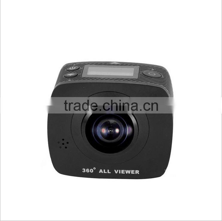 High Quality Waterproof 360 Degree Full View Video Camera VR HD Dual Lens Mini Go pro HD Sports Camera