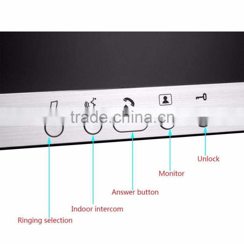Ultrathin Multifunction Unlock 7" wire digital HD Visible Door Bell