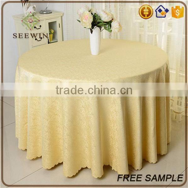 2017 fancy style elegant royal wedding decorative white round tablecloths