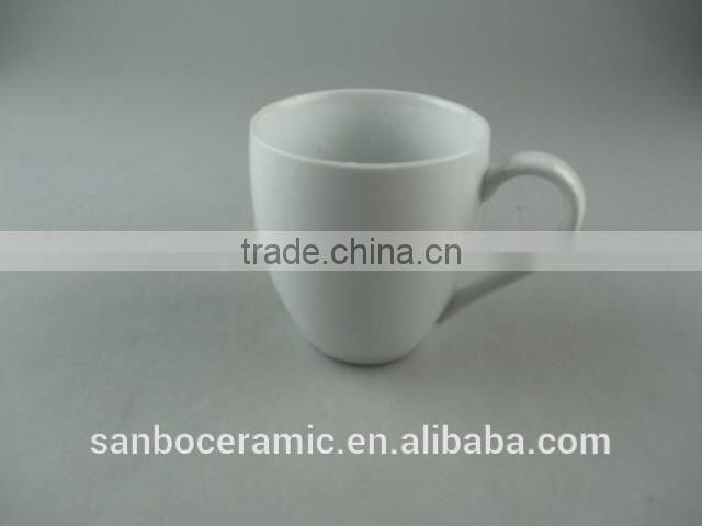 Wholesale Stock white blank ceramic mug,plain white coffee mug