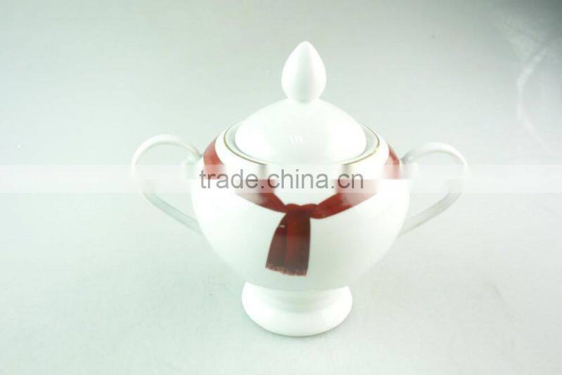 stock cheap hot sale 17pcs porcelain tea set with gift packing