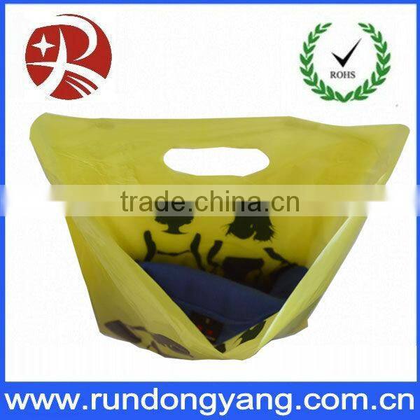 printing custom red plastic carrier bag