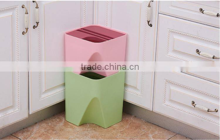 Wholesale Stock Small Order coverable classifying garbage can