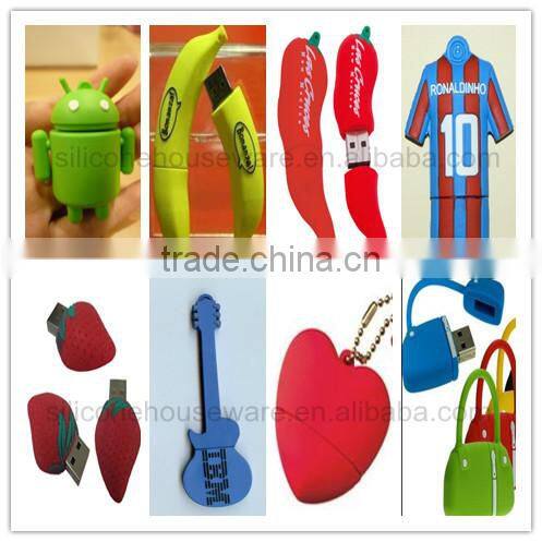 Custom Branded 3D Cartoon Silicone USB Flash Drives Covers