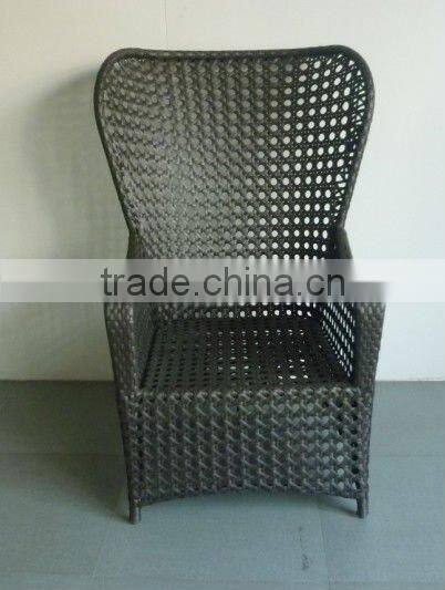 Aluminum peacock rattan chair