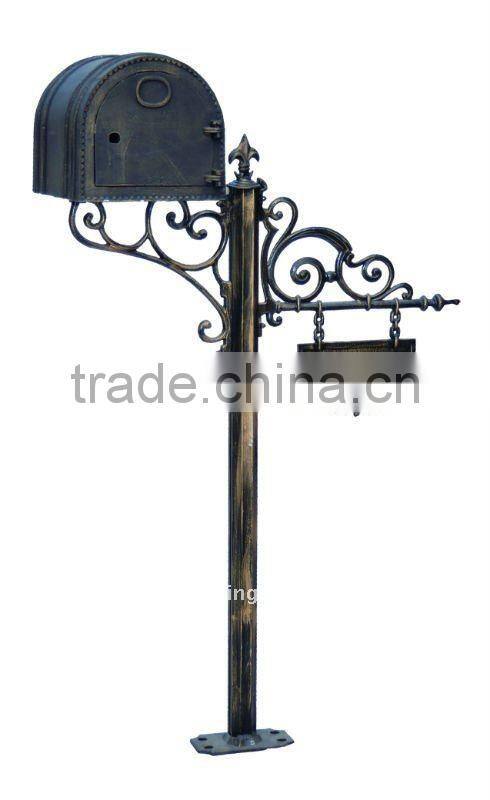 China Factory direct sales metal mailbox galvanized steel post box
