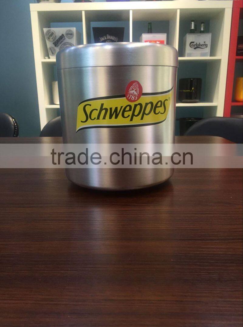 2016 promotional products high-end stainless steel bucket with barware