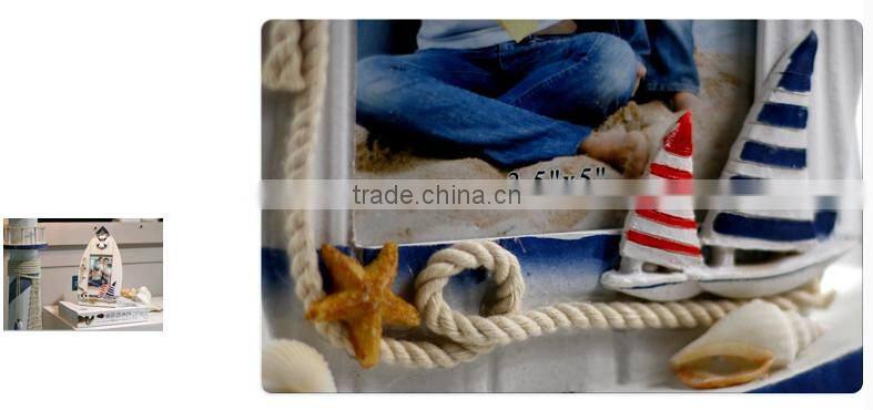 Marine series of children's creative photo frame furnishing articles, Mediterranean style decoration