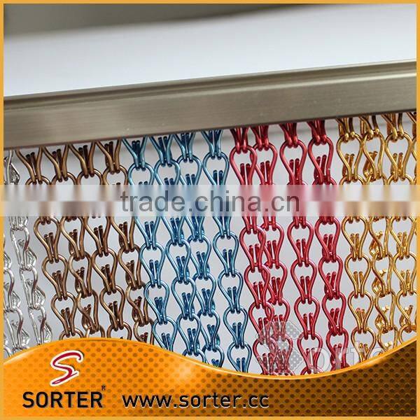 chain link insect screen door chain fly screen metal chain link curtain