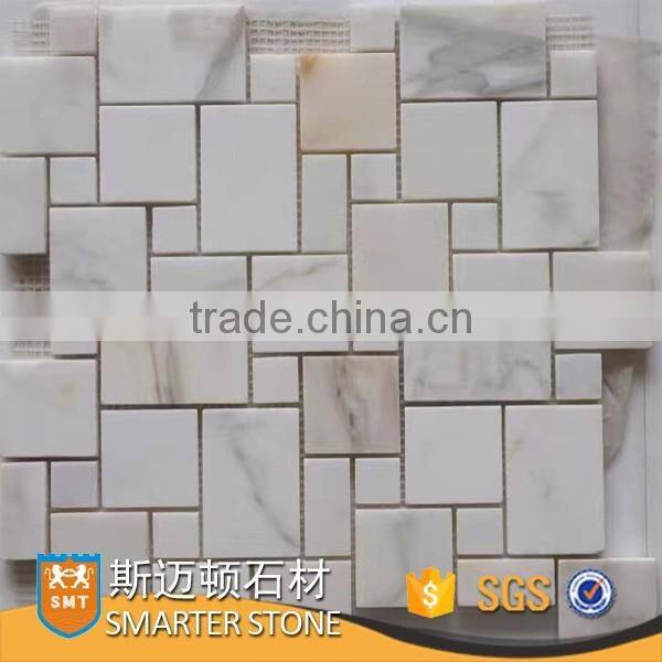 Calcutta white French patterned premium mosaics for floor