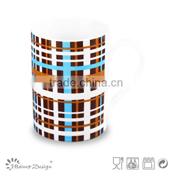 Assorted color decal coffee mugs china mugs