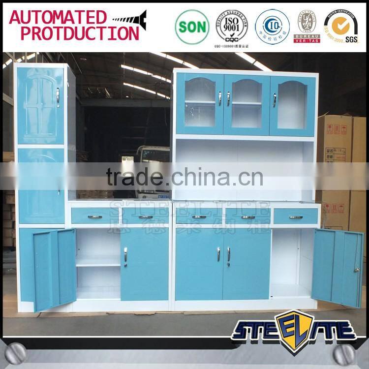 Hot sale steel kitchen furniture display kitchen cabinets for sale