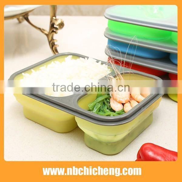 Kitchenware Set Silicone Fast Food Box, Silicone Lunch Box, Silicone Folding Box