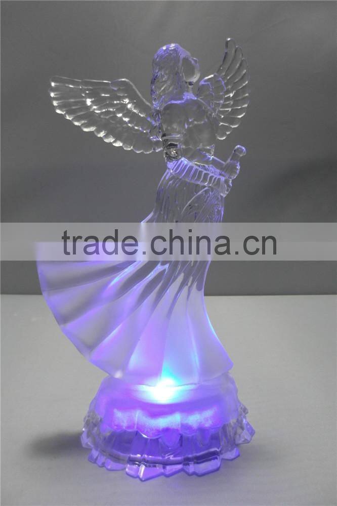 Lovely Acrylic led christmas angel for party decoration
