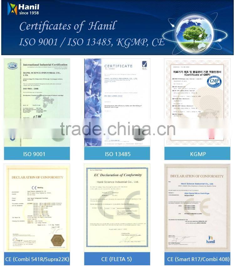 Refrigerated laboratory Large Capacity (1,000ml X 6) Multipurpose Centrifuge Separator Machine Continent 512R PLUS