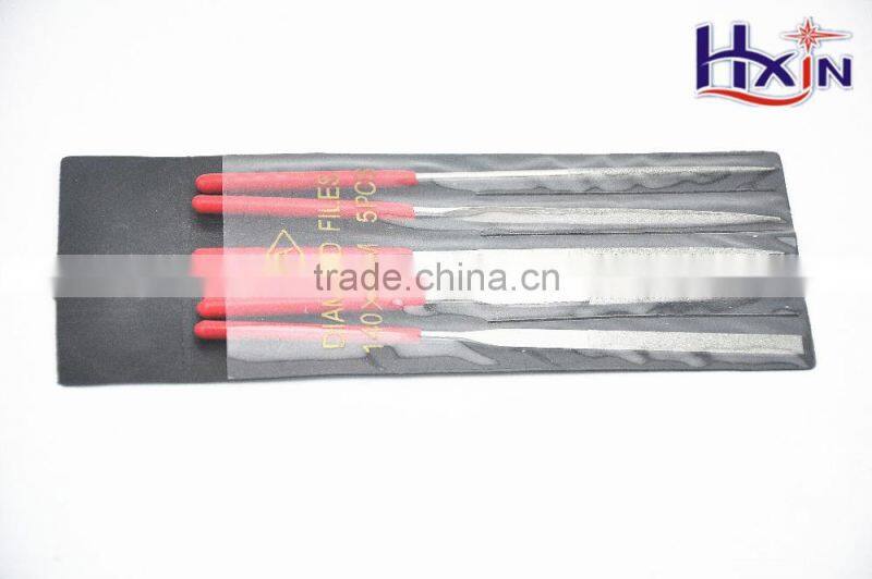 Diamond Files set 5 pcs/set(Ti/Ni coated)