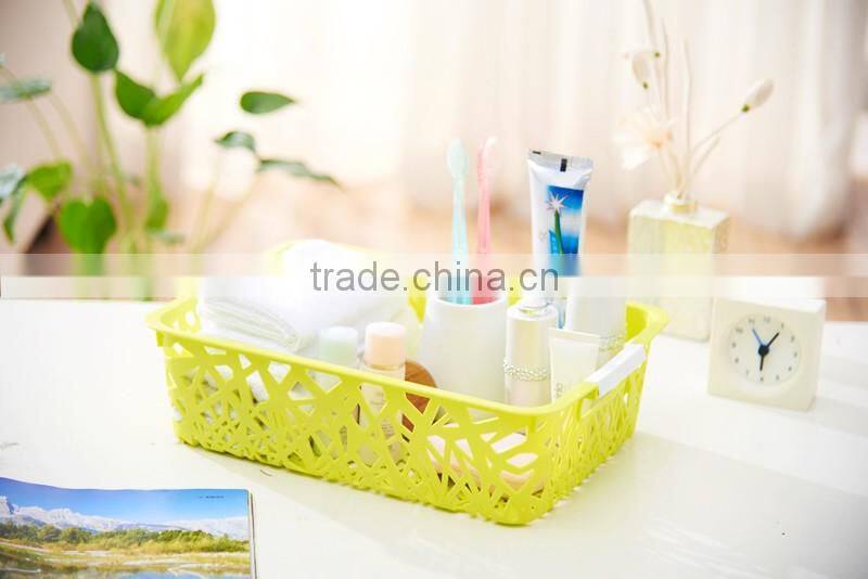 Colorful plastic laundry shopping storage basket plastic basket