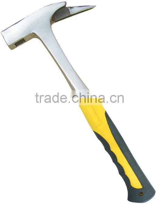 good quality TUV/GS 0.6KG one-piece roofing hammers with steel handle