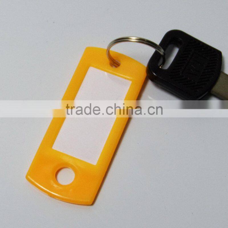 Hot-Sell cheap plastic blank keyrings