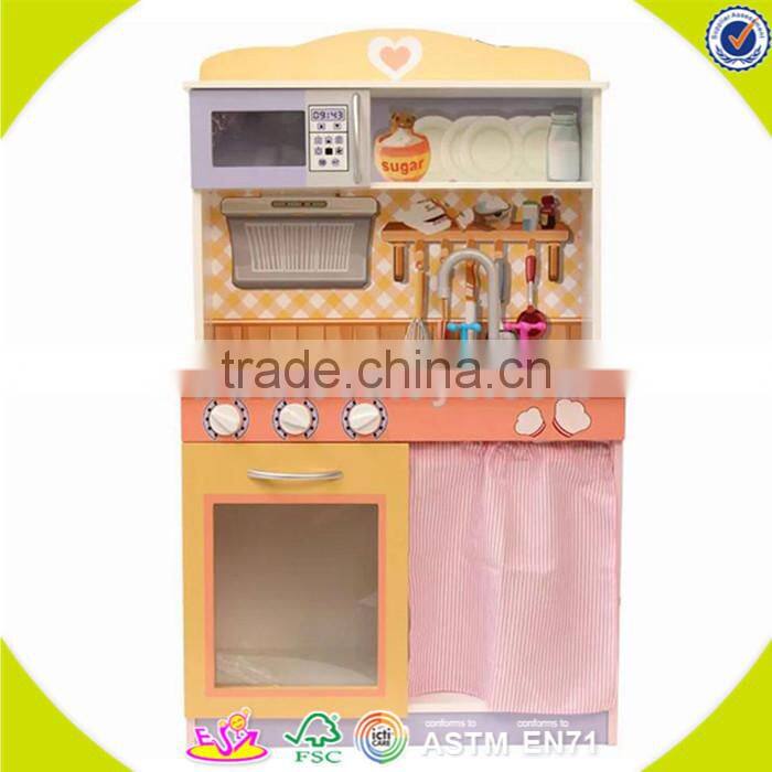 wholesale top sale kids kitchen toy,creative wooden kids kitchen toy, role play toy wooden kids kitchen toy for fun W10C152