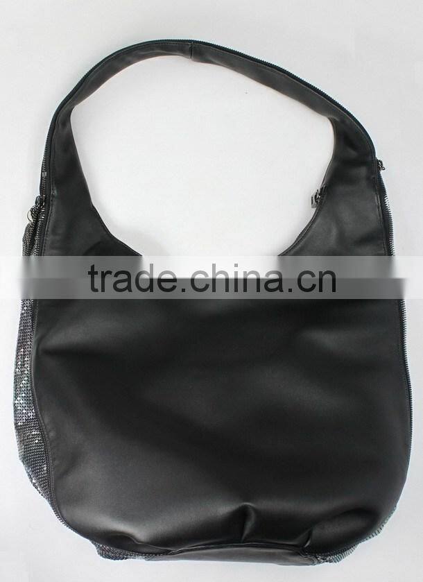 hot sale dumpling handbag cross body bag customzied metal mesh ladies bag