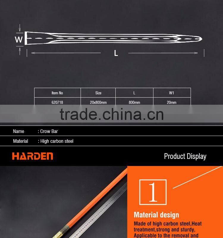 High Carbon Steel Professional 20X800mm Crow Bar