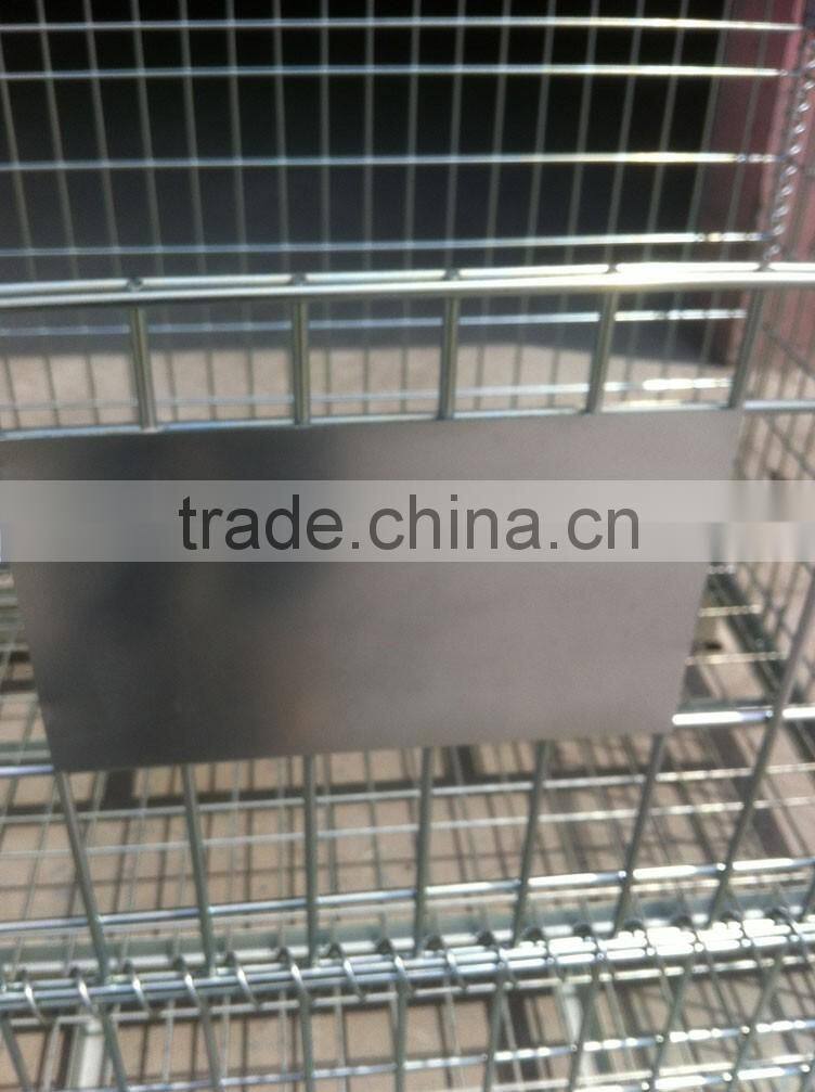 2015Warehouse folding steel roller container