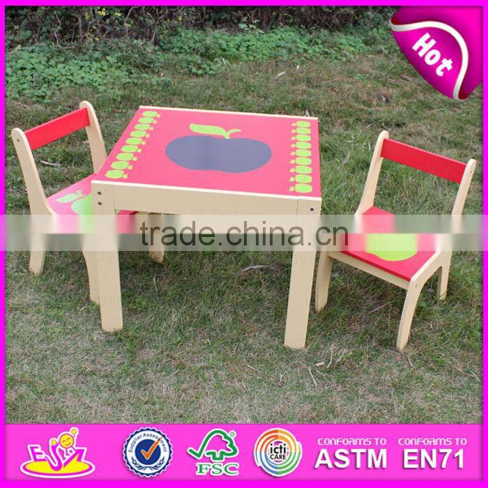 2016 new design baby wooden study desk., fashion kids wooden study desk, popular chidlren wooden study desk W08G179