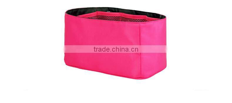 Multi-function cosmetic insert organizer bag with handbag