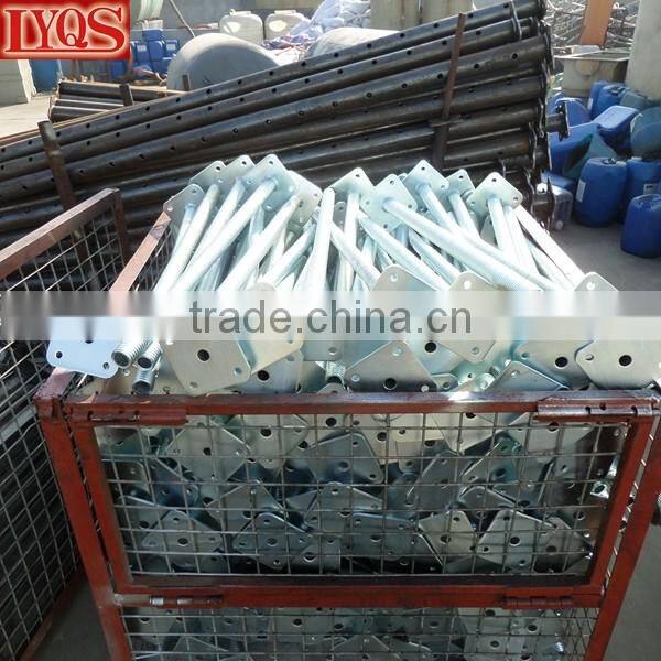 Heavy Duty Solid Steel Screw Jacks with 5" x 5" Base Plate