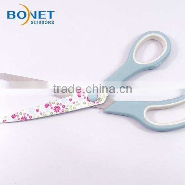 S38006B 9-3/4" Household shears Heat transfer blade Color Coated scissor